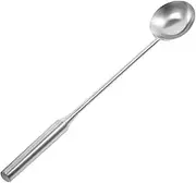 Gatuida Long Handle Stainless Steel Soup Ladle Ergonomic Water Spoon for Kitchen Canteens Parties Resistant Serving Spoon for Cooking Pouring