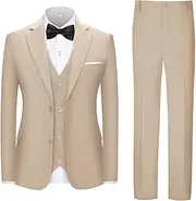 Lycody Boys Suit Kids 5 Piece Tuxedo Suit Set for Teen Boys Formal Dresswear