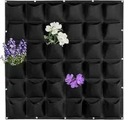 Vertical Wall Planter,Hangable Grow Bags - 36 Pockets Felt Pouches Vertical Gardening Decoration Tomato Planting for Yard Fence Home Balcony