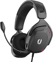 JIMYIU Gaming Headset for PS5 PS4 PC, Wired 3.5 mm Gaming Headset Noise Cancelling with Microphone for Xbox One, Xbox Series X|S Black