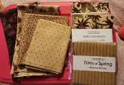 Moda Rites Of Spring Fabric Lot Brannock And Patek OOP, VHTF Free Shipping