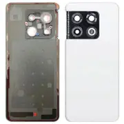 Compatible For OnePlus 10 Pro 5G OEM Battery Housing with Adhesive Sticker + Camera Lens Cover White