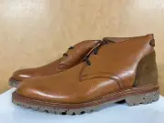 NEW Allen Edmonds Discovery Chukka Leather Cognac Tan Brown Boots sz 10.5 D 3914