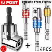 3Size Socket Adapter Set Driver Hex Shank Drill Bits1/2" 1/4" 3/8" Impact Driver