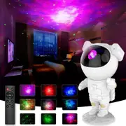 Astronaut Galaxy Star Projector Night Light - with Timer Remote Control and 360°Adjustable Design for Kids Baby Bedroom Christmas Birthdays Valentine's Day