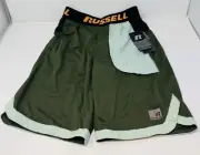 Russell Boy's Athletic Shorts, GREEN, Hand Pockets Dri-Power SIZE XL (14-16)