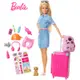 Mattel 芭比旅行套裝 Barbie 芭比 娃娃 正版 美泰兒