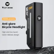 WEST BIKING 1000LM Rechargeable MTB Bicycle Light Racing Bike Front Headlight