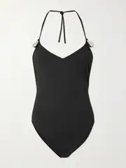 [Bottega Veneta] Bottega Veneta - Embellished Swimsuit - Black - M M Black