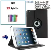 360 Rotate Leather Case Cover For Apple iPad 6 5 4 3 2 iPad Pro 9.7" Air Mini