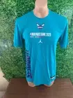 NBA Charlotte Hornets Basketball 2020 Paris Game Short Sleeve Shirt Size Medium