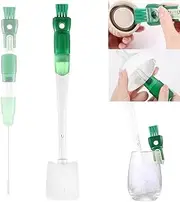 Multifunctional 4 in 1 Water Bottle Cleaning Brush Set - Premium Brush for Bottles, Straws, and Small Spaces - 2025 New Cleaning Brush Assembly (Green)