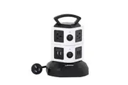 Lenoxx 6 Outlet Fast Charging Power Tower Board w 4 USB Charging Points