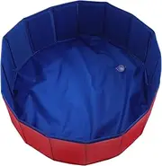 Toddmomy Dog and Cat Pool Pet Foldable Pool Deep Dog Pool Dog Tubs for Bathing Folding Pool Puppy Bath Tub Portable Pool Plastic Tub Foldable Dog Swimming Pool Puppy Tub PVC Red
