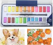 Watercolor Paint - Watercolor Kit with Brush - Portable Travel Painting Activity, Palette Kit for Kids Adults Teens