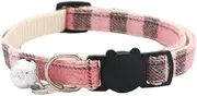 Cat Collar Reflective with Safety Release Breakaway Buckle Kitten Puppy Pet Bell Adjustable Nylon Collar