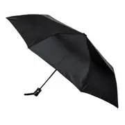 Clifton Men's Basic Auto Open Straight Handle Sun/Shade/Rain Unbrella UPF50+ BLK