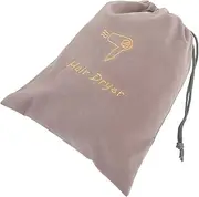 COMPUKAS Portable Drawstring Hair Dryer Bag Lightweight Travel Pouch for Hair Dryer Storage Fabric Drawstring Storage Bag for Home and Travel Use
