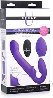 Strap U G-Pulse Vibrating Strapless Strap-On, Purple