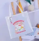 Hello Kitty DONSMOKE Jelly Tote Cloudy Transparent White Lined PVC Shopping Bag