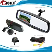 4.3" Rear View Mirror Monitor Backup Reversing Camera No1 Bracket For Kia Toyota
