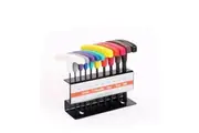 10Pc T-Handle Allen Key Set SAE / Imperial Hex Wrench 3/32"-3/8" With Rack Stand