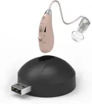 Mini Sound Amplifier T-100 USB Charging Fit Both Ears Hearing Amplifier Target N