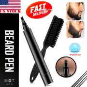 Waterproof Beard Filling Pen Kit Barber Pencil W/ Brush Hair Engraving Styling