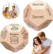 Dice for Her Him Couples Gift Ideas Food Decision Dice Games Christmas Birthday Valentines Day Gifts for Boyfriend Girlfriend Men Women Gifts for Wife Husband