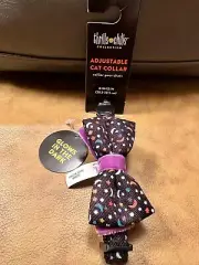 Cat Glow In The Dark Halloween Collar Moon & Stars w/ bell & break away