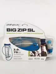Platypus Big Zip SL Reservoir, 2.0 L, 70 Oz, Water Bag Hydration System