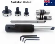 Lathe Tailstock Tap & Die Holder Set 7 Pcs Sliding Floating Type MT2 Tail Stock