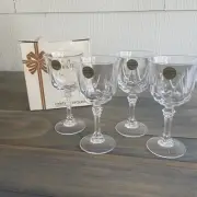 Vintage Set of 4 Cristal d'arques ARC France Lead Crystal Stemware - NIB (Q4)