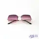【ASLLY】貓眼紫羅蘭漸層墨鏡 金邊鎖鏈鏡腳 漸層鏡片 防止紫外線 抗UV400 LU3016