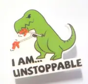 Needle Minders for Cross Stitch Needle Keep Magnetic Dinosaur I Am Unstoppable