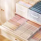 Closet Storage Box Wear Resistant Dustproof 6/7/12 Grids Sock Clothes Jeans