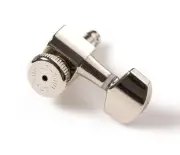 Hipshot Vintage 8.5mm Nickel Staggered Enclosed Grip-lock Tuner UMP Upgrade Kit