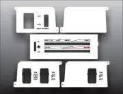 White AC Heater Control Switch Overlay for 1992-1995 Jeep Wrangler YJ
