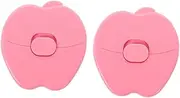 ibasenice 2pcs Apple-Shaped Baby Hair Trimmer Comb Safe and Gentle for Infant's Fine Hair for Bangs and Split End Portable Mini Haircut Tool for Home Use