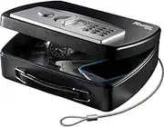 Master Lock P008EML Compact Portable Safe (Combination with Cable), Black/Grey