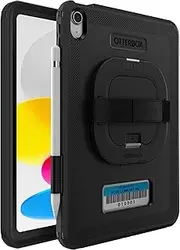 Otterbox Defender B Case Cover Protection w/Strap/Stand for iPad 10.9 Gen 10 BLK