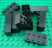 New LEGO Lot of 8 Black 2x4 Basic Building Brick Pieces