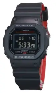 Casio G-SHOCK Digital Alarm Chrono Backlight Timer DW-5600UHR-1 200M Mens Watch