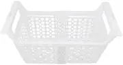 2PCS Adjustable Freezer Baskets for Chest Freezer, Expandable Deep Freezer Organizer Bins, Freezer Storage Bins with Handle, Freezer Organization (S One Layer Without Grid + One
