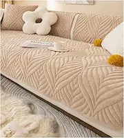Velvet Quilted Couch Sofa Cover, Soft Sectional Couch Covers, Non-Slip Sofa Slipcover for Dogs Cats Pet Love Seat Recliner Leather L Shaped, Armrest Backrest Cover (Color : #16, Size : 70x150cm/1PC