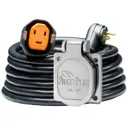SMARTPLUG RV 30 AMP DUAL CONFIGURATION CORDSET & SS INLET 30' MFG# R30303BM30NT
