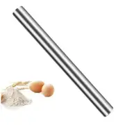 Stainless Steel Rolling Pin, Nonstick Rolling Pin for Baking Fondant, Silver