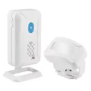 Waterproof Entry Alarm PIR Wave Dual Motion Sensor with Receiver Loud Horn/Mute