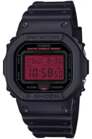 Pre-Order CASIO G-SHOCK BLACK AND BOLD RED DW-5600BBR-1JF Square 2025 New
