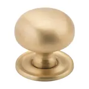 6714 Cupboard Knob Sheet Brass Satin Brass D32xP28mm